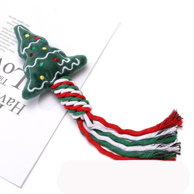 Jouluisa joulukuusi purulelu - Tukkukoira