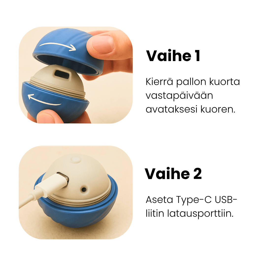 ÄlyPallo™ Light Itsestään liikkuva aktiivisuuspallo pienille koirille