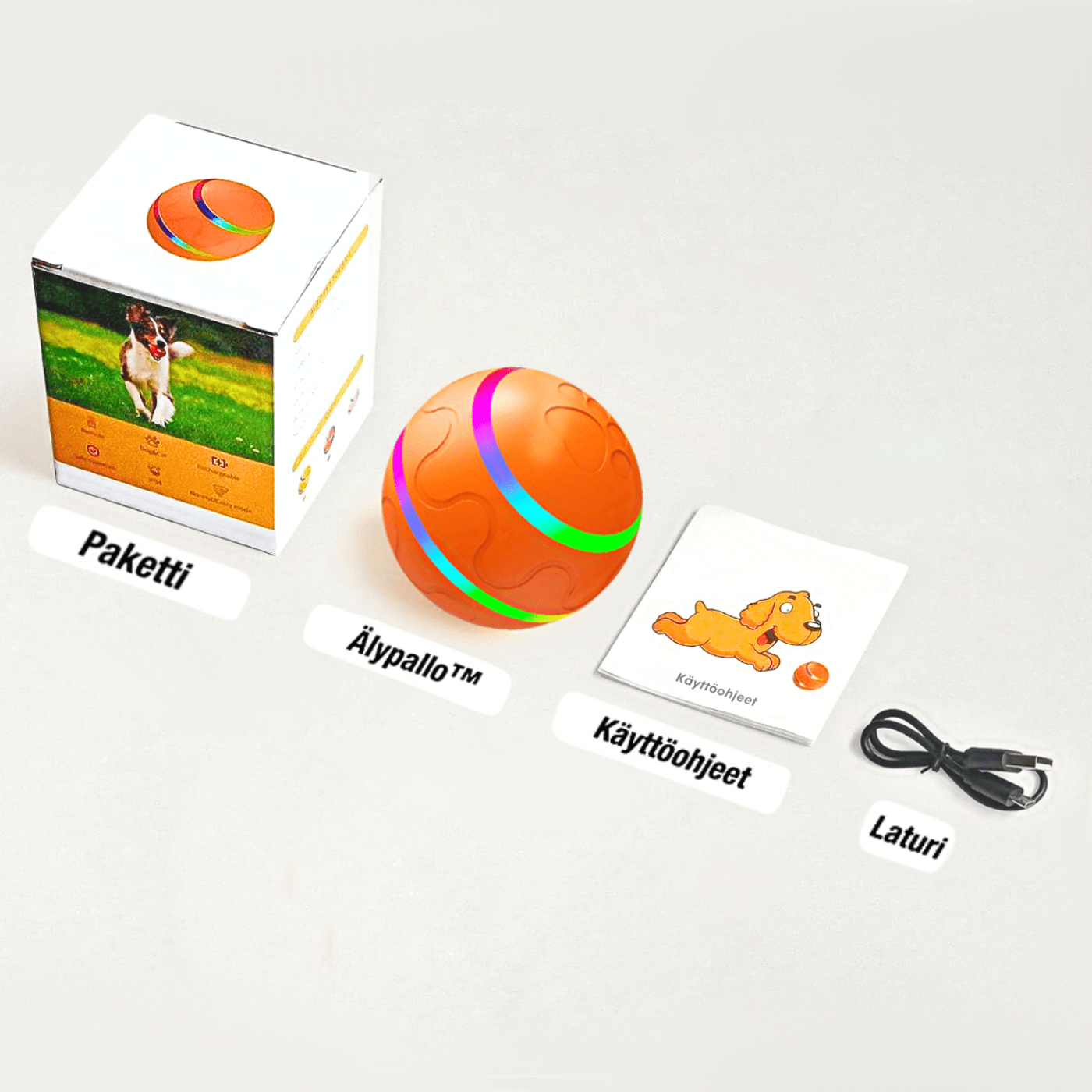 ÄlyPallo™ Itsestään liikkuva leikkikaveri koirallesi