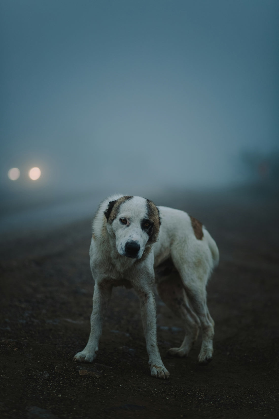 white and brown short coated dog on brown sand during daytime